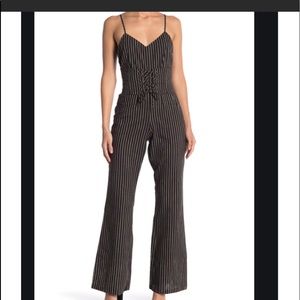 - Cupcakes & Cashmere Striped Corset Jumpsuit